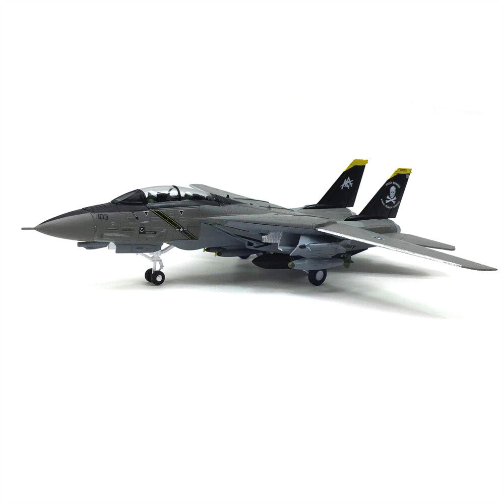 1/100 F-14 Tomcat US Fighter Aircraft Model Alloy Simulation Military Collection