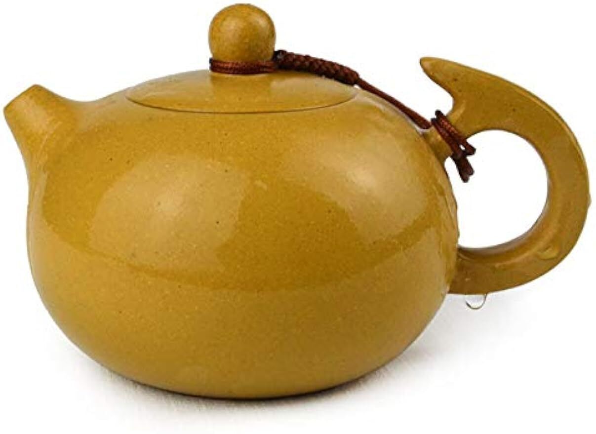 Yixing zisha Clay Teapot 8oz Chinese Xishi tea Pots Yellow Mud Purple sand Pot