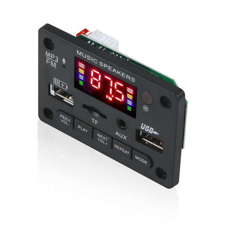 Wireless Bluetooth 5.0 MP3 Decoding Board Module Car Stereo With Remote Control