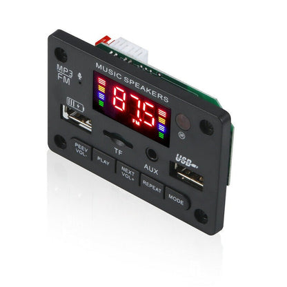 Wireless Bluetooth 5.0 MP3 Decoding Board Module Car Stereo With Remote Control