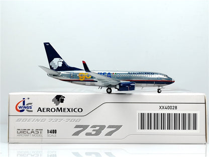 1:400 JC Wings AEROMEXICO BOEING B737-700 Passenger Airplane Diecast Model