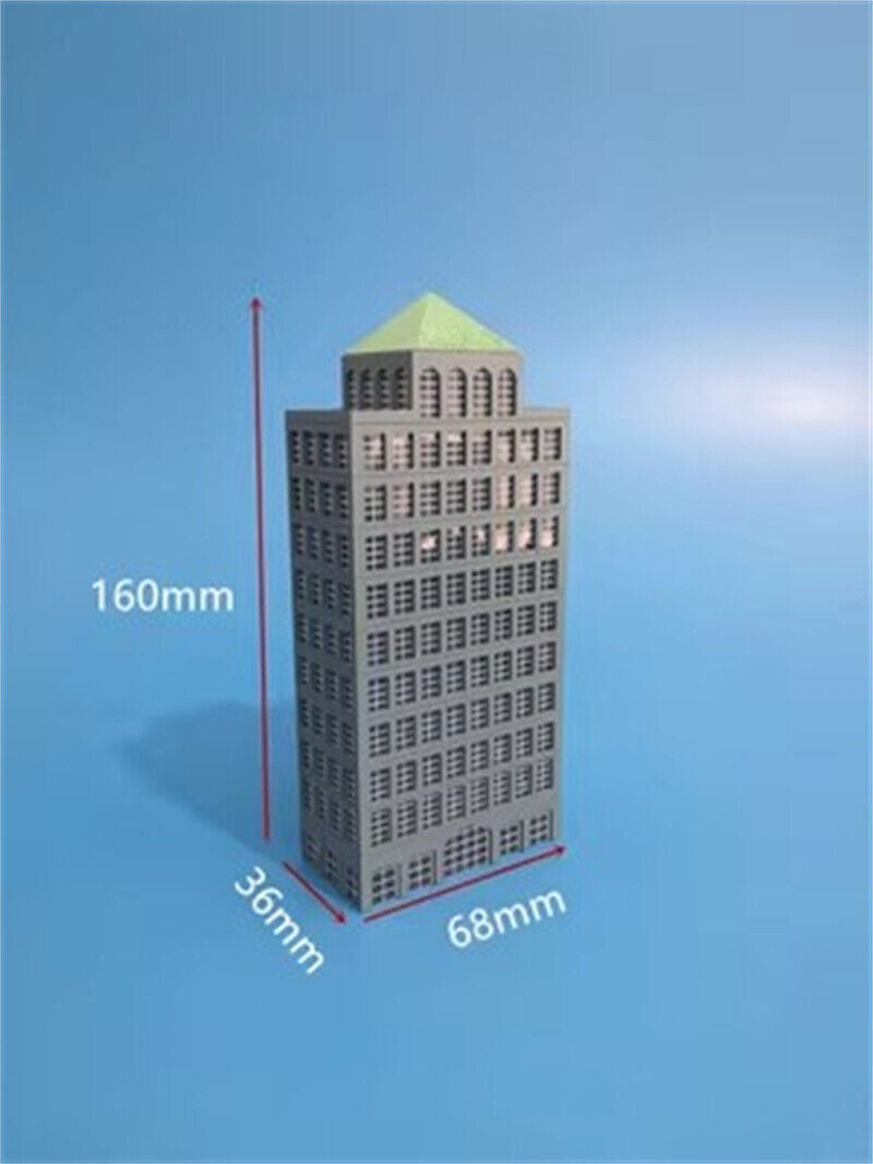 1/300 Scale Railway Station Scene Building City High-Rise Building Model Toy