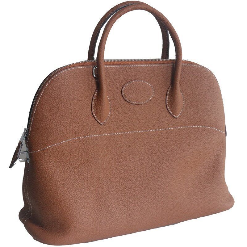 Genuine Cow Leather Bag Shoulder Pouch Purse 37*14*29 CM Adjustable Long Belt