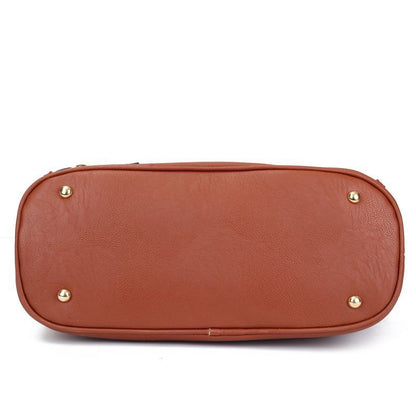 Synthetic Leather Shoulder Crossbody Bag Vintage Messenger Handbags 34*16*26 Cm
