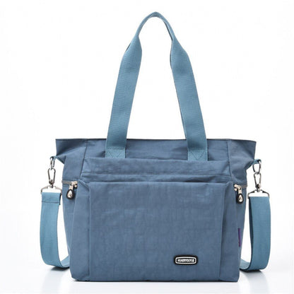 Fall Large Capacity Travel Shoulder Bag Canvas Casual Tote Purse Handbag Nylon
