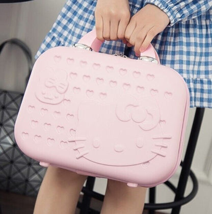 14 Inch Hello Kitty Cosmetic Case Box Beauty Makeup Bag Organizer Cartoon Hellok