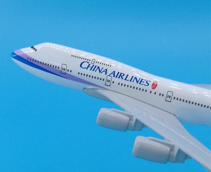 16cm CHINA AIRLINES BOEING 747-400 Passenger Airplane Diecast Aircraft Model