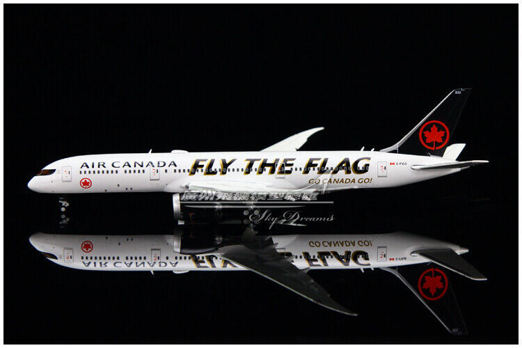 1:400 JC WINGS AIR CANADA B787-9 Passenger Airplane Flap Down Diecast Model