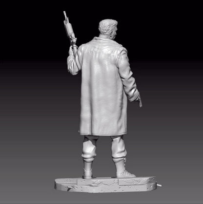 1/18 resin figure model kit Punisher 3D printing Unassembled Unpainted