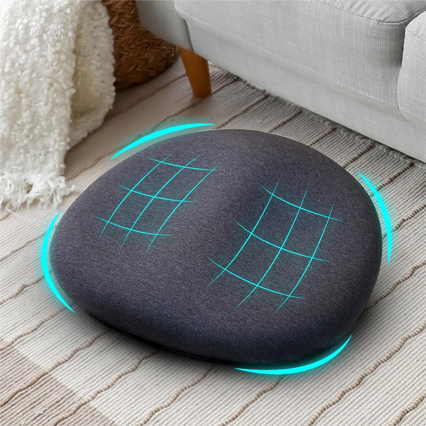 Floor Pillow Cushion Comfortable Meditation Yoga Ergonomic Memory Foam Seat Gift