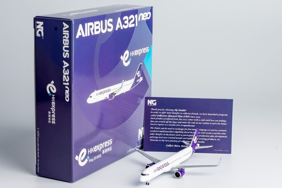1:400 NG Model HK Express AIRBUS A321neo Passenger Plane Diecast Aircraft Model