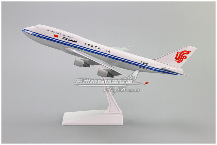 1:200 35CM AIR CHINA BOEING 747-400 Passenger Plane ABS Plastic Aircraft Model