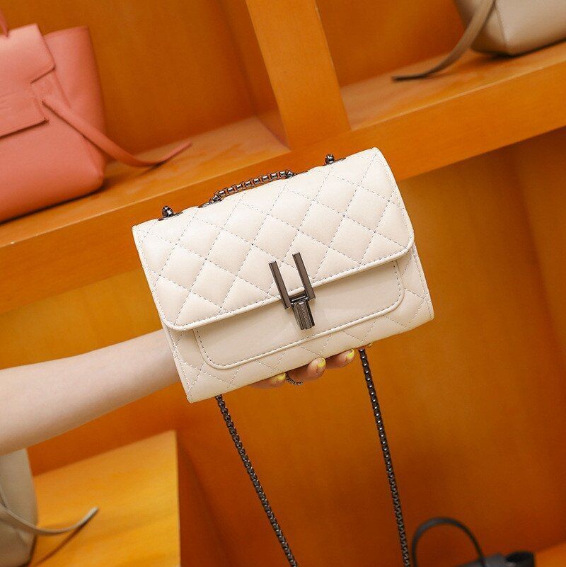 Luxury Bag Leather Chain Crossbody Bag Handbags Shoulder Bag Purse Flap Hasp 1PC