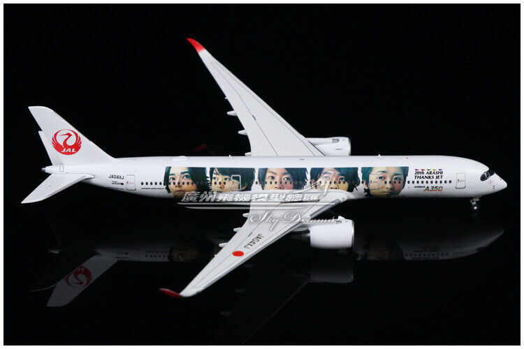 1:400 JC Wings Japan Airlines AIRBUS A350-900 Passenger Airplane Diecast Model