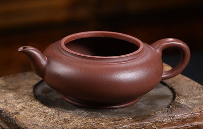 280cc China Yixing Handmade Zisand Medium HD Clay Teapot Zhao Cai Hu Teapot-