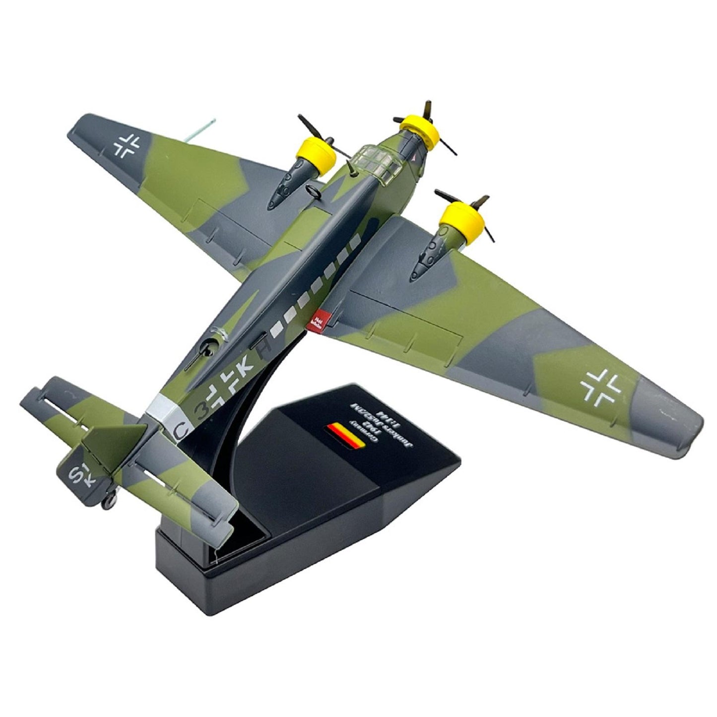 1/144 Scale German Luftwaffe Junkers Ju52 Transport Plane Metal Airpalne Model