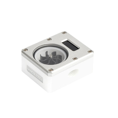 Silver Water Flow Meter Indicator with Temperature Computer Cooling Tubes