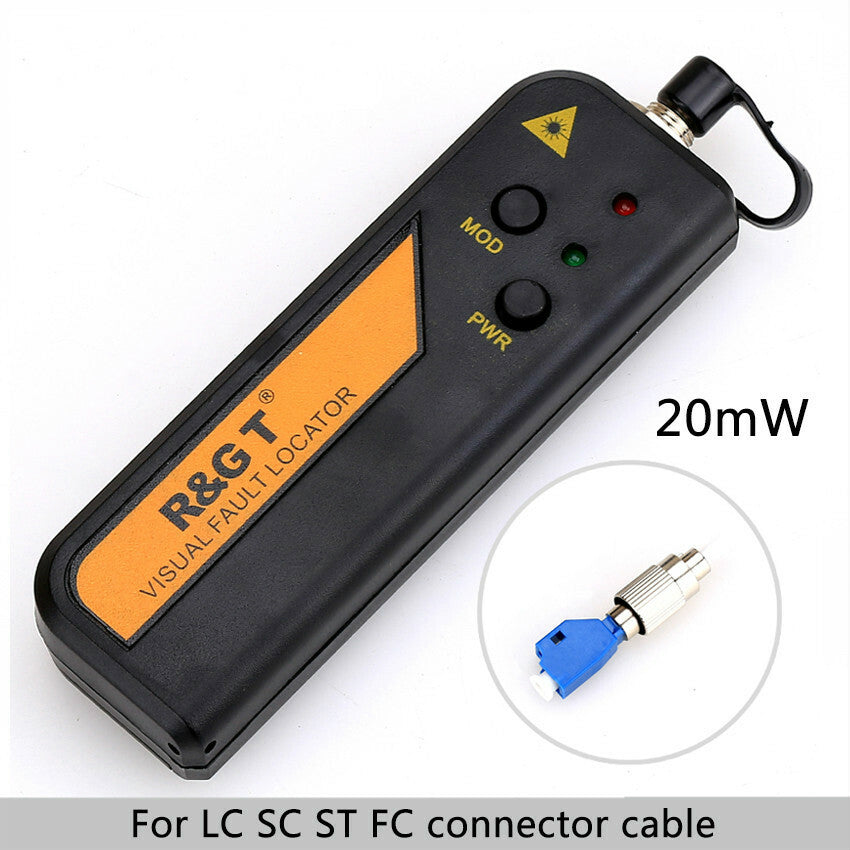 20mW Mini Light Source Fiber Optic Visual Fault Locator Cable Tester + Adapter