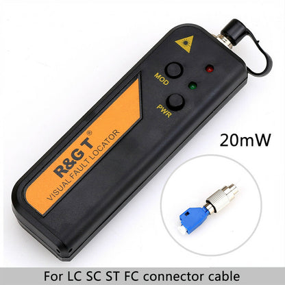 20mW Mini Light Source Fiber Optic Visual Fault Locator Cable Tester + Adapter