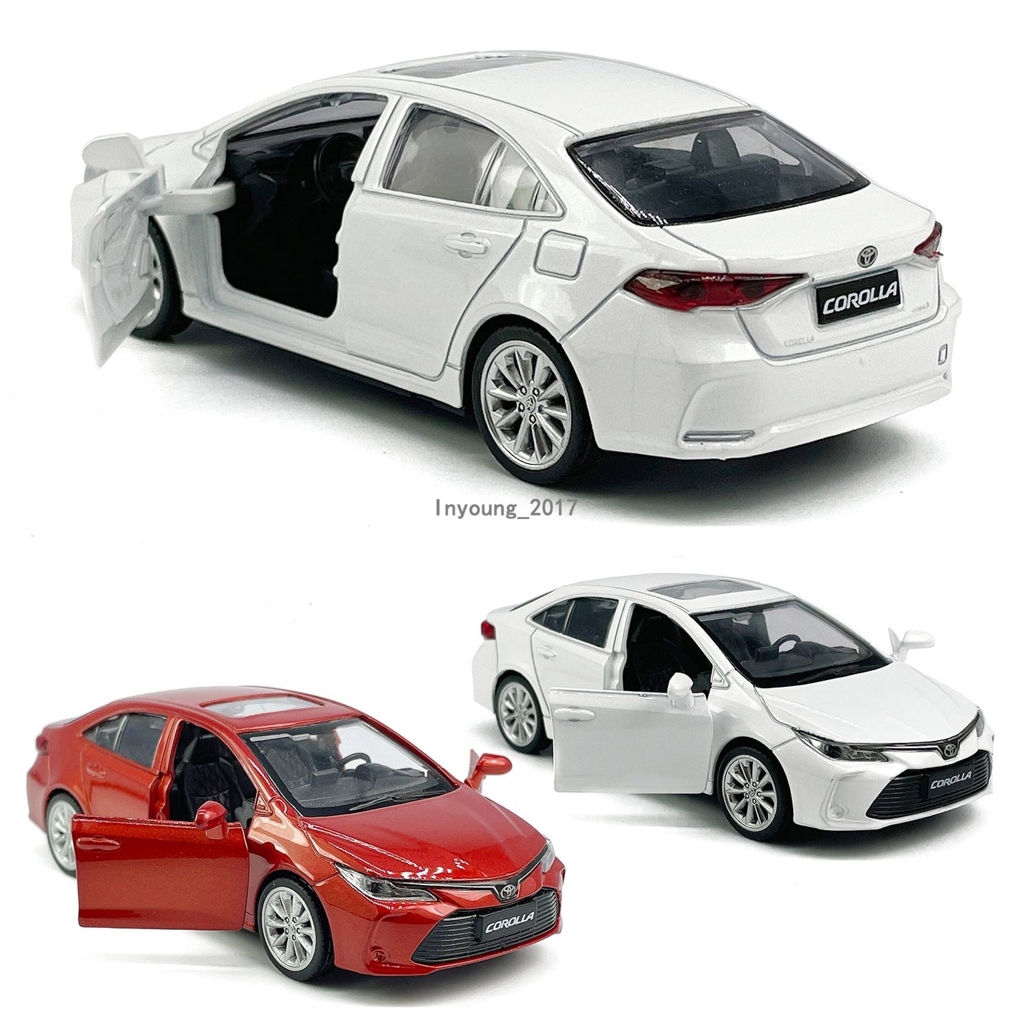 1/43 Corolla Sedan Model Toy Car Diecast Toy Vehicle Boys Toys for Kids Gifts