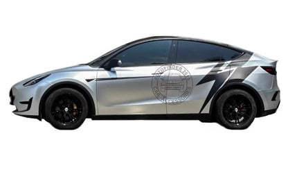 Double Side Graphics Lightning Car Sticker For Tesla Model Y Model 3 Trunk Decal