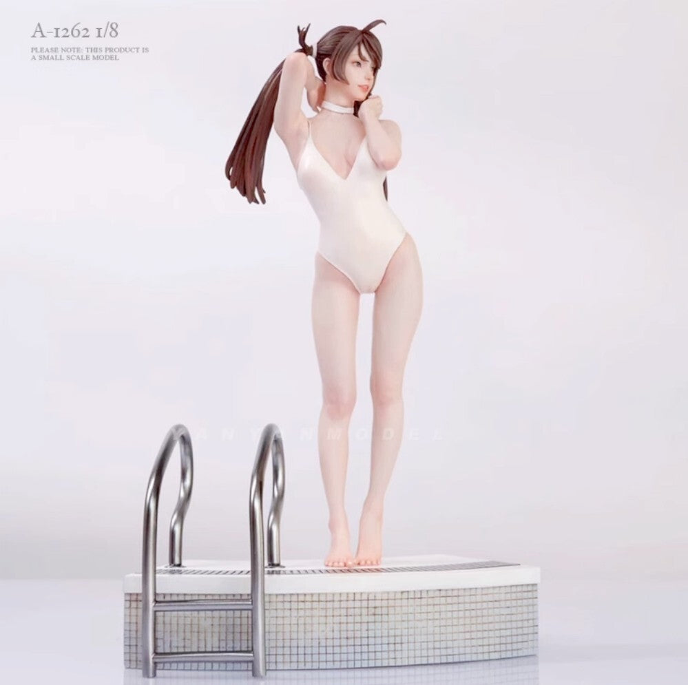 1/8 Resin Figures model Sexy Bishōjo in swimming pool (large scale) Unassembled
