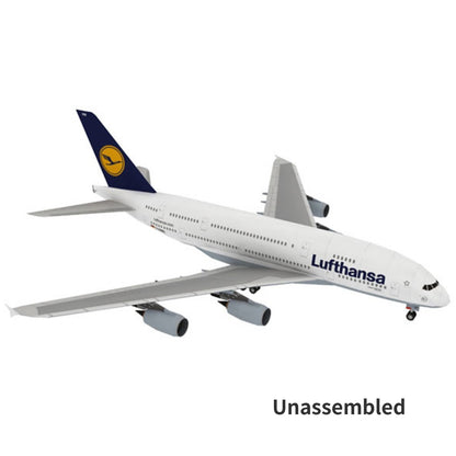 1:100 A380 German Lufthansa Airliner Plane Model Set Aviation Paper Unassembled