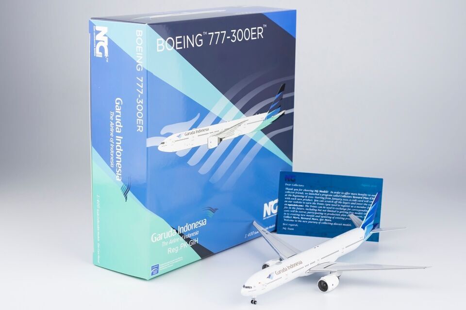 1:400 NG Model Garuda Indonesia BOEING 777-300ER Passenger Plane Diecast Model