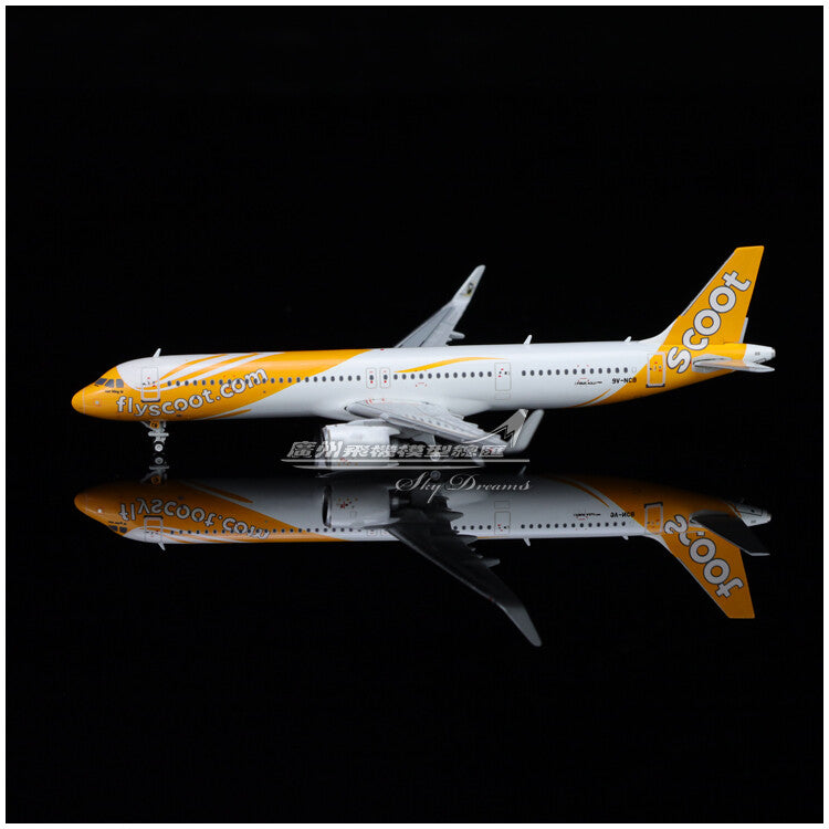 1:400 JC Wings Scoot AIRBUS A321neo Passenger Airplane Diecast Aircraft Model