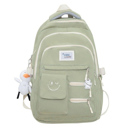 Women Men Nylon Backpack Shoulder Bag Laptop Large Travel School Bags Student