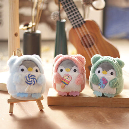 Cartoon Lollipop Penguin Plush Dolls Toys Key Ring Bag Pendant Accessries Gift
