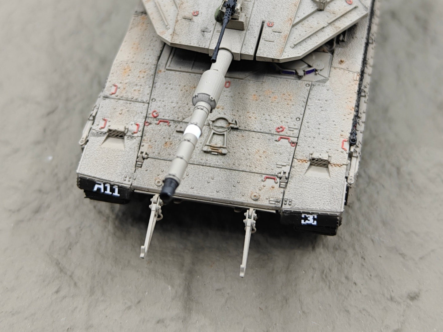 3D Printed 1/72 Israel Mekawa 4M Main Battle Tank Finished Product