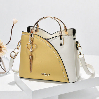 Leather Satchel Handbags Women Crossbody Purse Small Shoulder Messenger Tote Bag