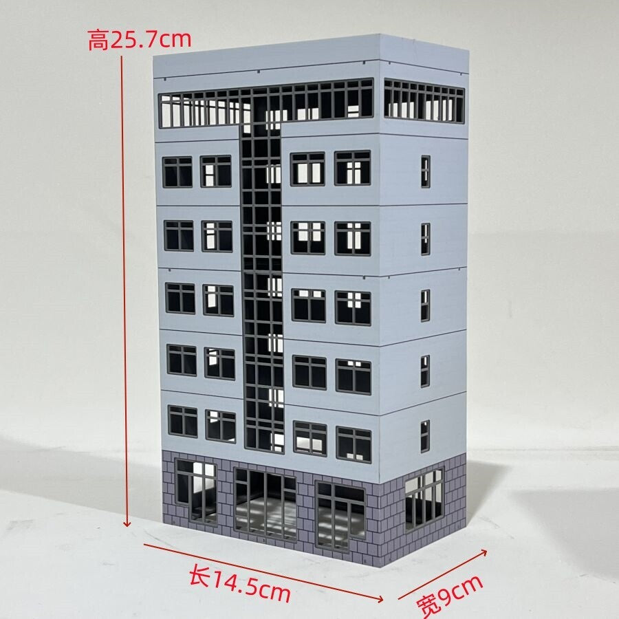 HO Scale 1/87 Building Model Railroad Layout Office House Scene Model