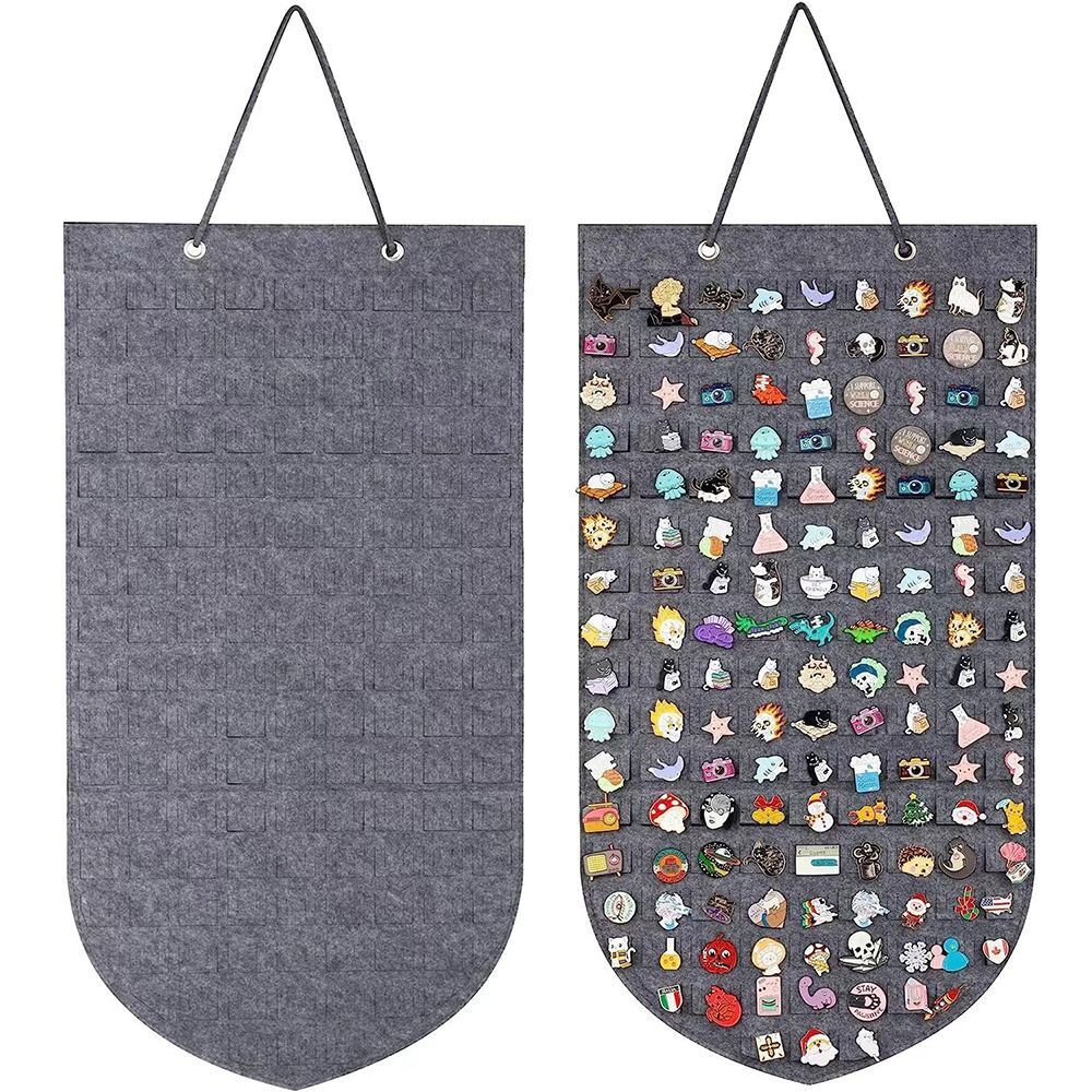 Hanging Brooch Pins Organizers Velvet Badges Buttons Lapel Board Storage Display