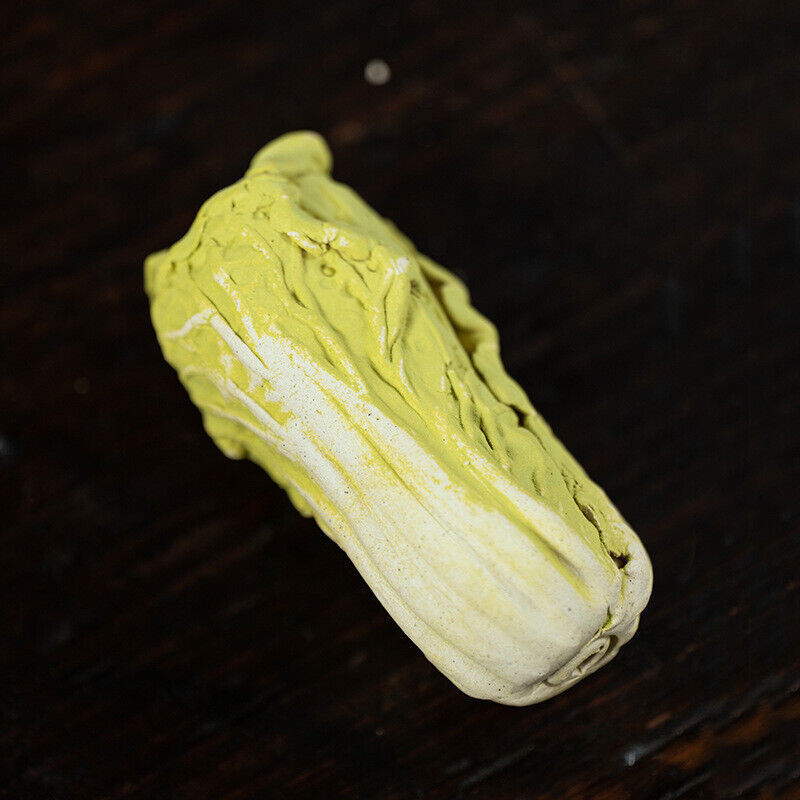 Chinese Cabbage Vivid Handmade Artware Zisha Purple Clay Tea Pet Wealth Bring