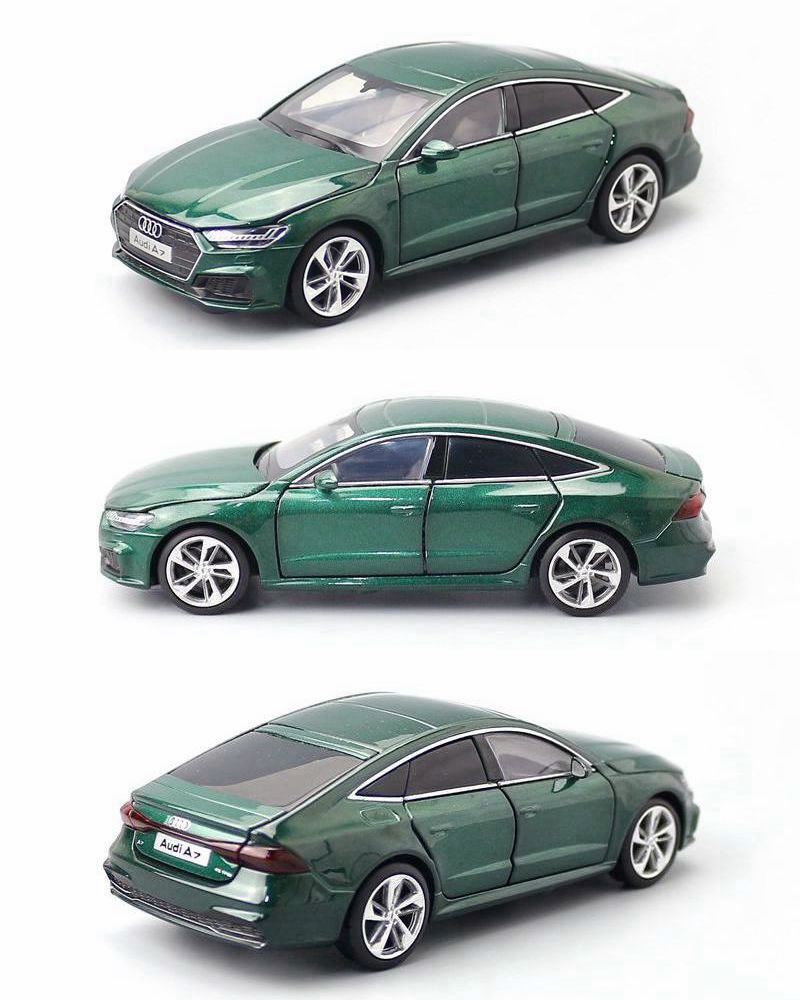 1:32 Diecast 2019 Audi A7 Metal Car Model Toy Door Open Sound Light Gift For Kid