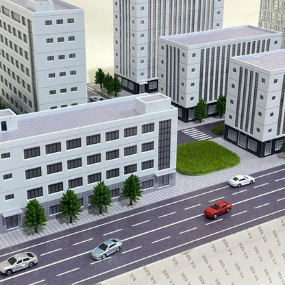 1/150 N Scale Model City Street View Scene Display Architectural Model