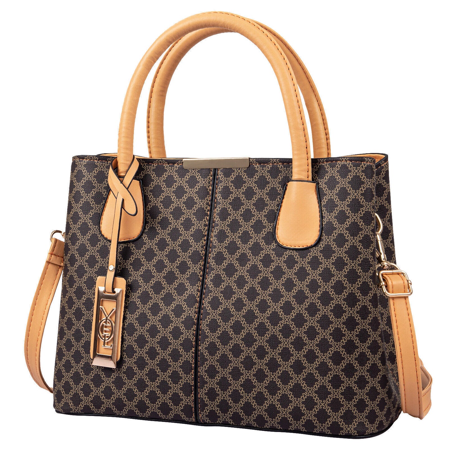 Women Tote Handbag Top Handle Satchel PU Leather Shoulder Messenger Bag Purse