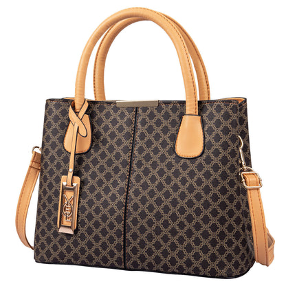 Women Tote Handbag Top Handle Satchel PU Leather Shoulder Messenger Bag Purse