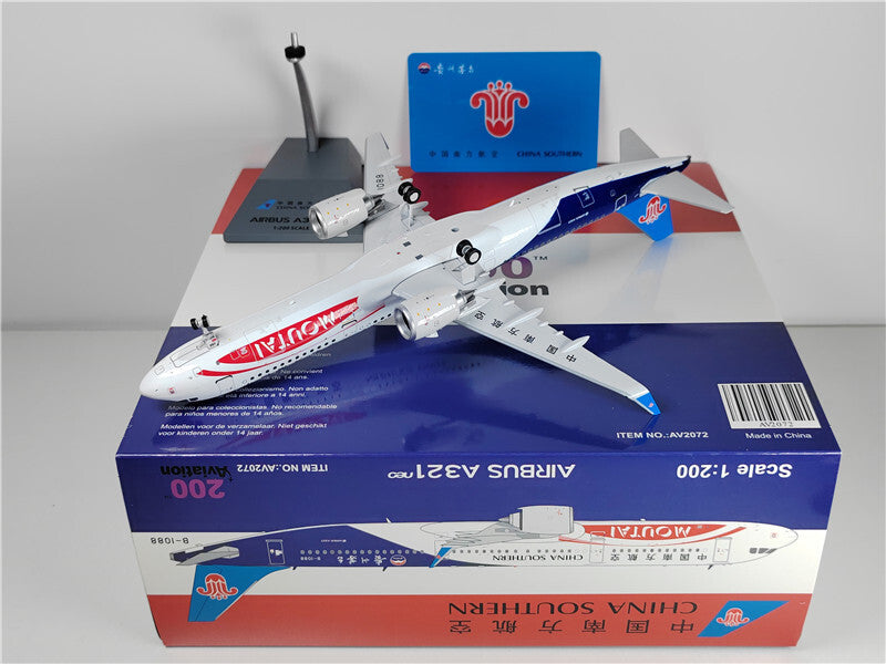 1:200 Aviation CHINA SOUTHERN AIRBUS A321NEO Passenger Airplane Diecast Model