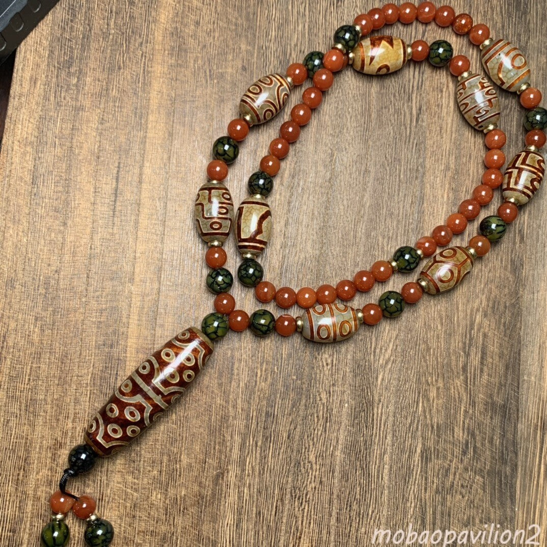 Tibetan Style Old Agate Celestial Beads, Family Portrait Celestial BeadCollected