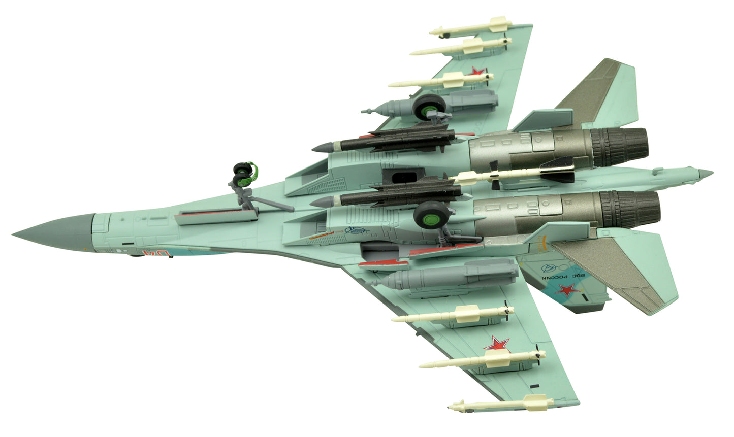 1:100 Sukhoi SU-35 Fighter Attack Metal Military Airplane Model,RFAF,Blue Color
