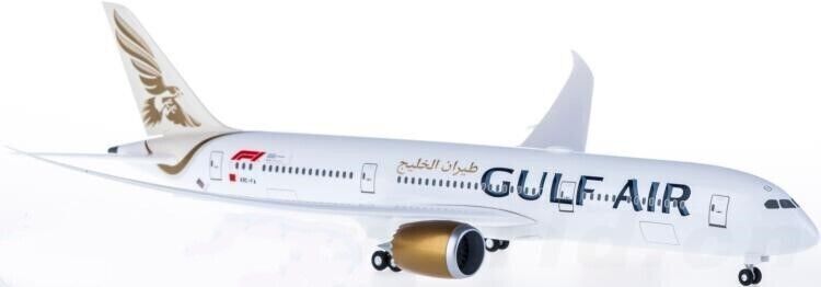 1:200 31CM Hogan GULF AIR BOEING 787-9 Passenger Airplane ABS Plastic Model