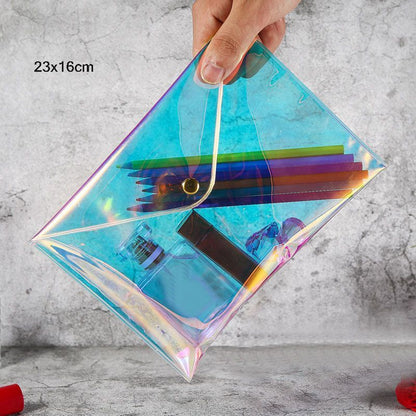 Laser Transparent Cosmetic Bags Case Clear Organizer Makeup Bag Pouch Traveling