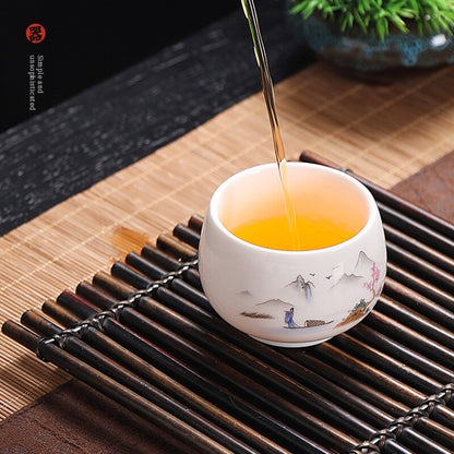 4pcs/lot 120ml Tea Cup Zen Style Chinese Mater Cups Full Handmade Puer Tea Cups