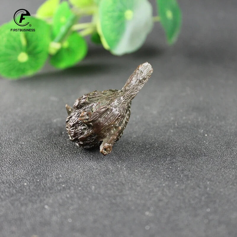 Statue Bronze Tea Pet Table Home Decoration Retro Craft Handmade Collection