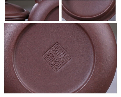 Office Tea Cup With Infuser Cup Lid Chinese Character Carved Real Yixing Zisha