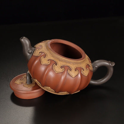 Chinese Yixing Zisha Clay Handmade Exquisite Teapot（宫灯 底款：徐汉棠）