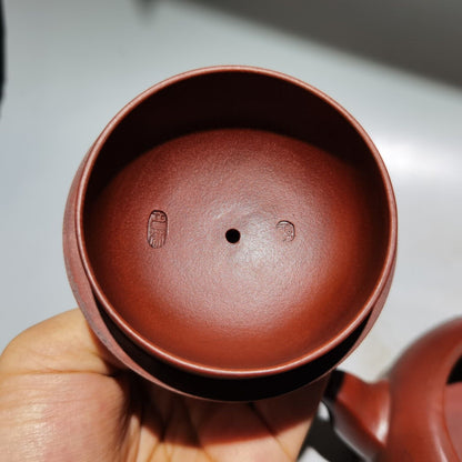 vintage chinese yixing purple clay teapot zisha ceremony frog lotus leaf teaware